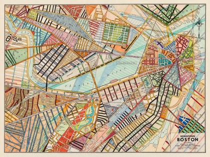 Picture of MODERN MAP OF BOSTON