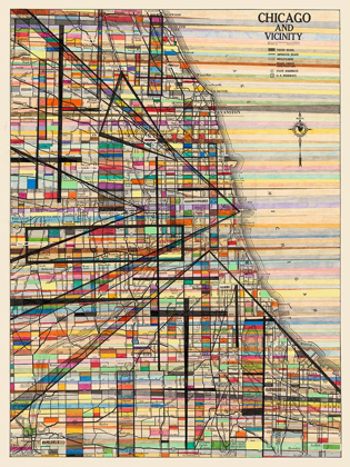 Picture of MODERN MAP OF CHICAGO