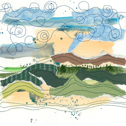 Picture of STITCHED LANDSCAPE III