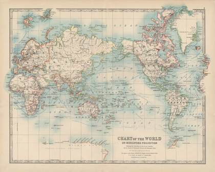 Picture of JOHNSTONS CHART OF THE WORLD