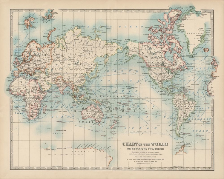 Picture of JOHNSTONS CHART OF THE WORLD