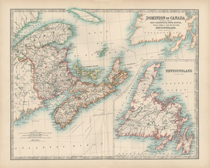 Picture of JOHNSTONS MAP OF CANADA