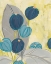 Picture of NAVY AND CITRON FLORAL II