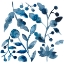 Picture of INDIGO ORNAMENT V