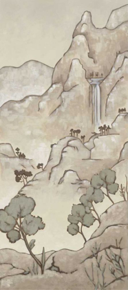 Picture of NON-EMBELLISHED CHINOISERIE LANDSCAPE I