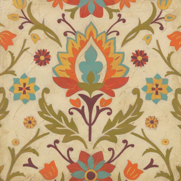 Picture of VINTAGE DAMASK I