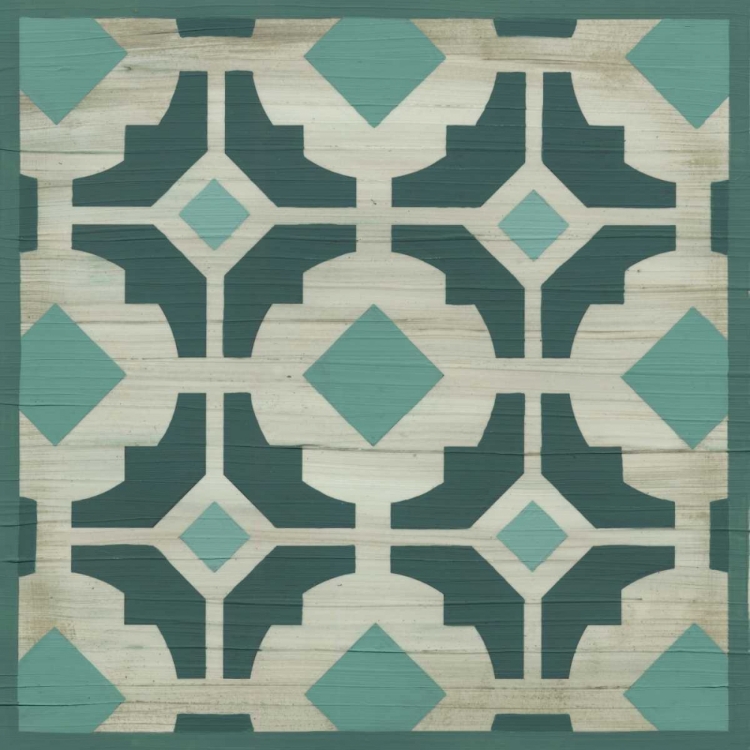 Picture of VERDIGRIS GARDEN TILE III