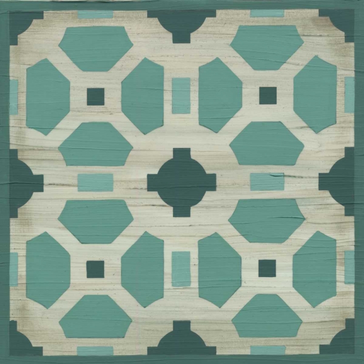 Picture of VERDIGRIS GARDEN TILE IV