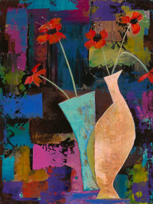 Picture of ABSTRACT EXPRESSIONIST FLOWERS I 