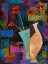 Picture of ABSTRACT EXPRESSIONIST FLOWERS I 