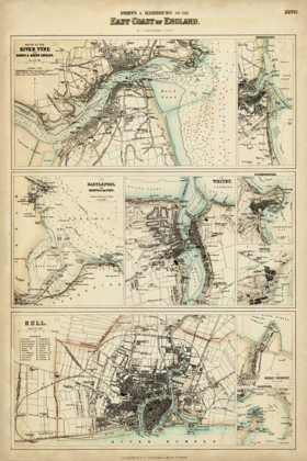 Picture of MAP OF THE COAST OF ENGLAND III