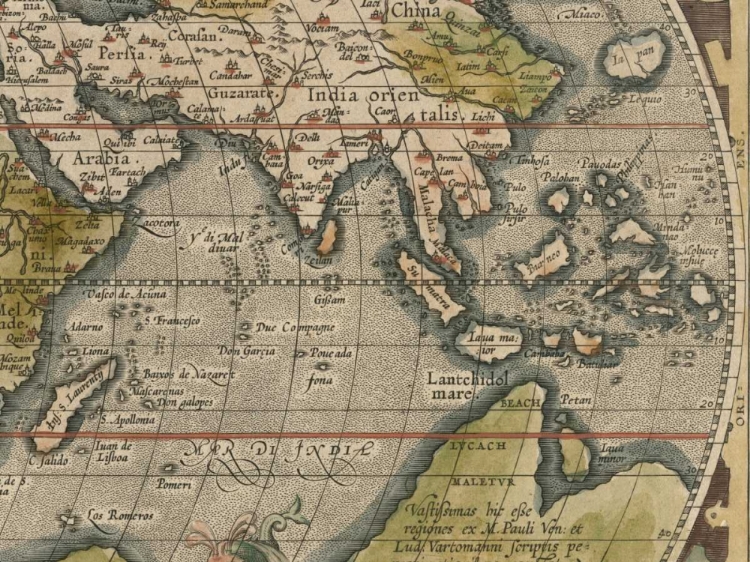Picture of ANTIQUE WORLD MAP GRID VI