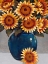 Picture of VASE OF SUNFLOWERS I