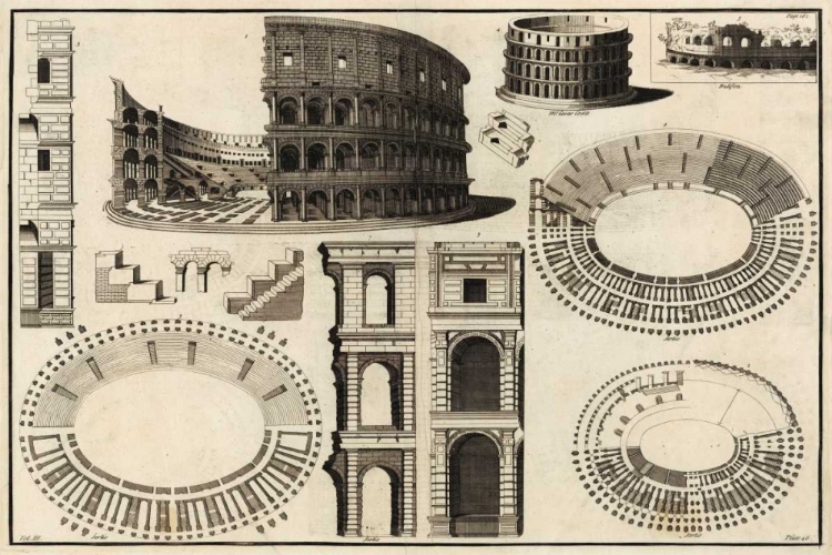 Picture of DIAGRAM OF THE COLOSSEUM