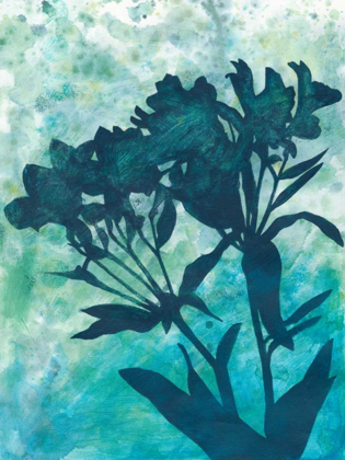 Picture of INDIGO FLORAL SILHOUETTE II
