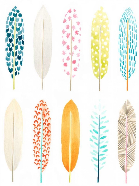 Picture of FEATHER PATTERNS II