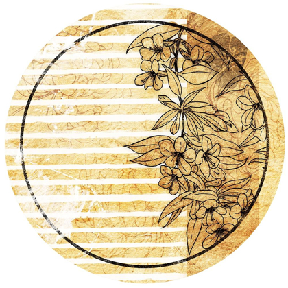 Picture of STRIPE GOLDEN FLORAL CIRCLE