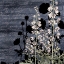 Picture of NAVY SQUARE FLORAL 2