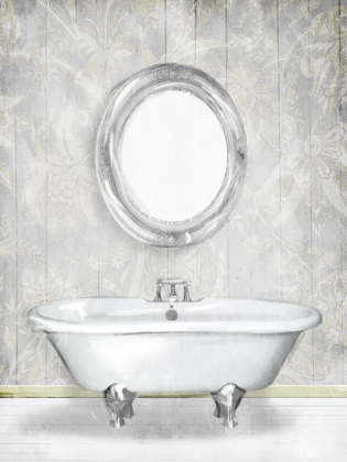 Picture of GRAY FLORAL BATH