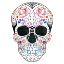Picture of COLORFUL CANDY SKULL