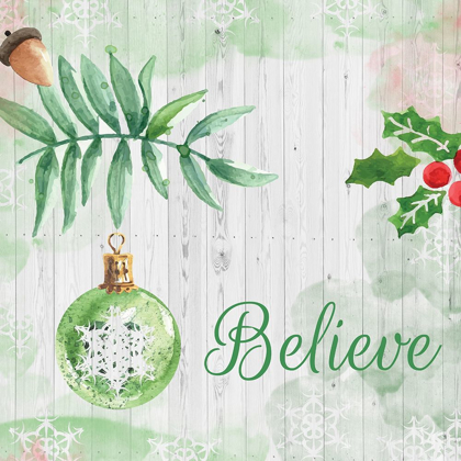 Picture of CHRISTMAS BELIEVE GREEN