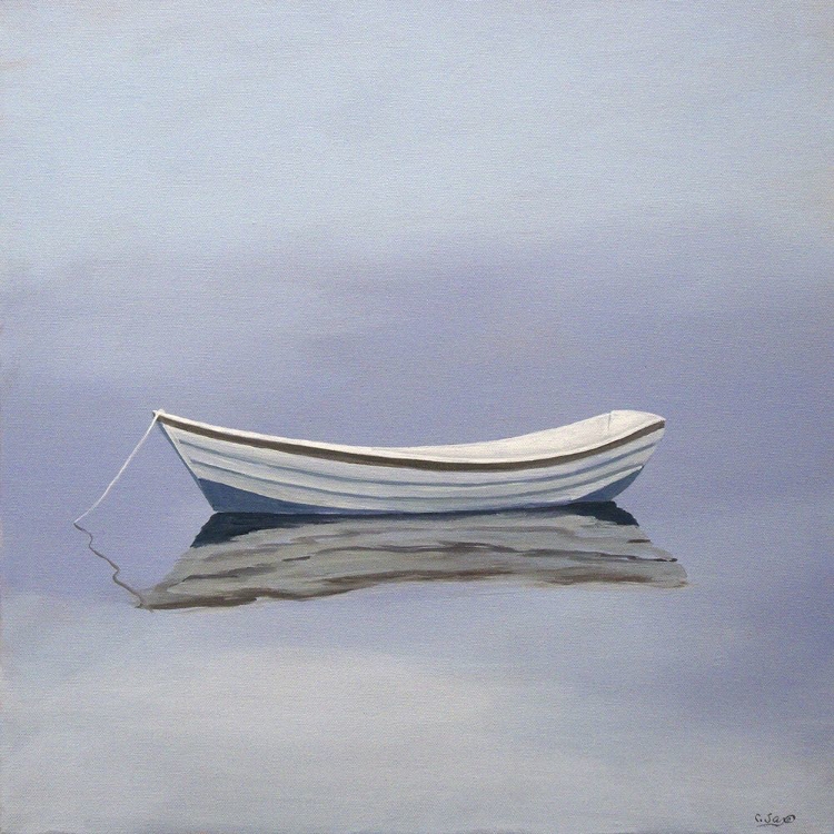 Picture of MOORED ROWBOAT