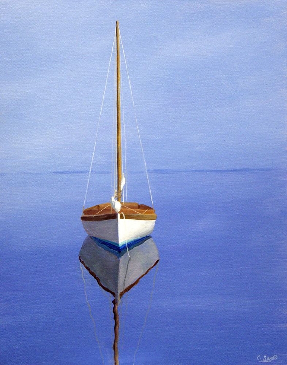 Picture of MOORED SAILBOAT II