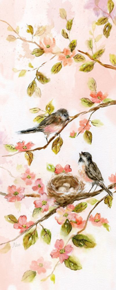 Picture of BIRDS AND BLUSH BLOSSOMS II