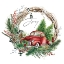 Picture of JOY TRUCK WREATH
