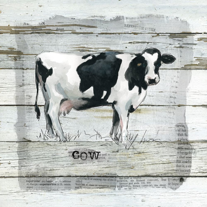 Picture of FARMHOUSE COLLAGE COW