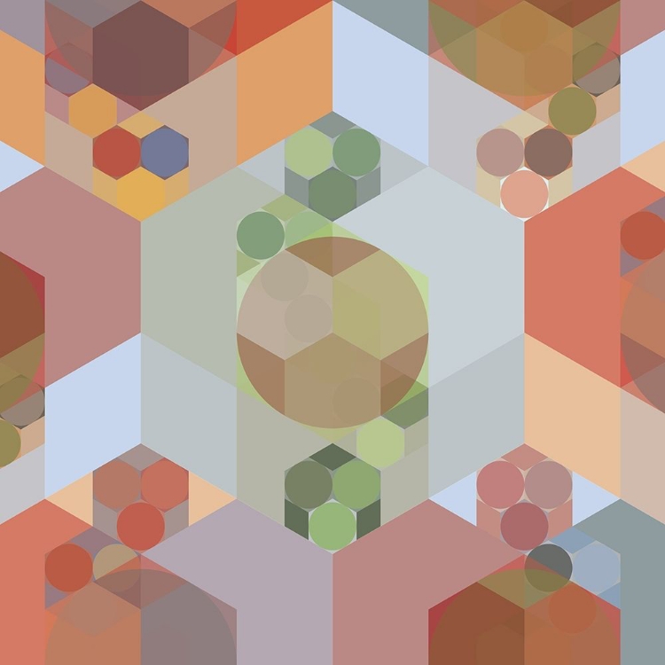 Picture of NESTED HEXAGONS I