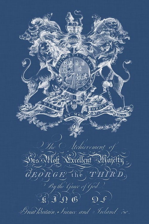 Picture of HERALDRY ON NAVY I