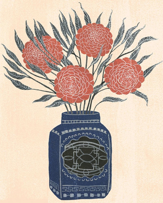 Picture of VASE OF FLOWERS IV
