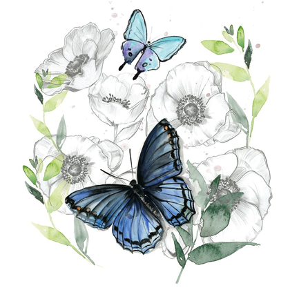 Picture of BUTTERFLY FLORAL II