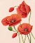 Picture of SOFT CORAL POPPIES II