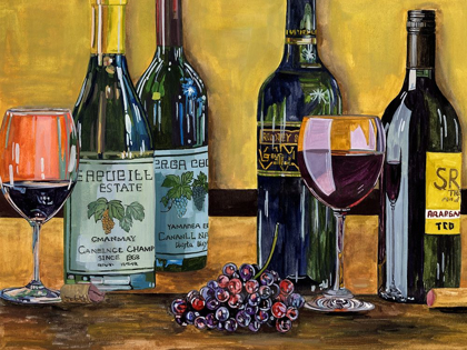 Picture of STILL LIFE WITH WINE I