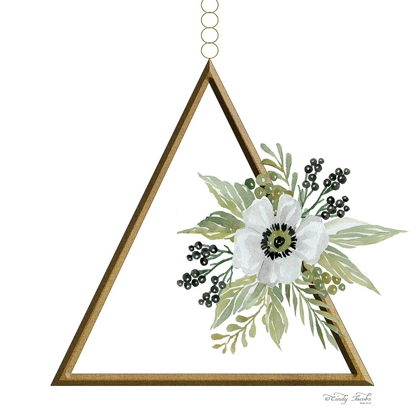 Picture of GEOMETRIC TRIANGLE MUTED FLORAL II