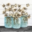 Picture of BLUE JARS - COTTON STEMS