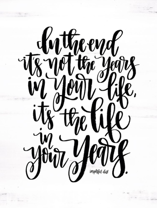 Picture of LIFE IN YOUR YEARS