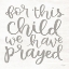 Picture of FOR THIS CHILD WE HAVE PRAYED