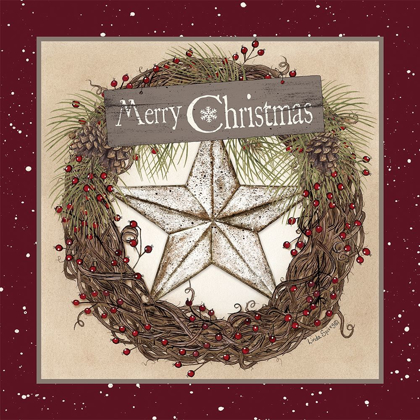 Picture of CHRISTMAS BARN STAR WREATH