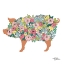 Picture of FLORAL PIG