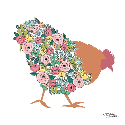 Picture of FLORAL ROOSTER