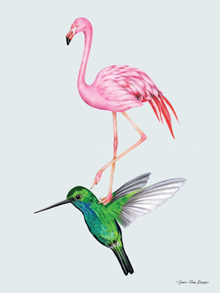 Picture of THE HUMMINGBIRD AND THE FLAMINGO