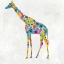 Picture of BLOOMING GIRAFFE I INDIGO VERSION 