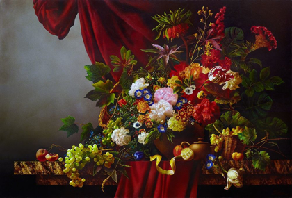 Picture of STILL-LIFE WITH FLOWERS