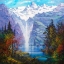 Picture of LAKE IN MOUNTAINS