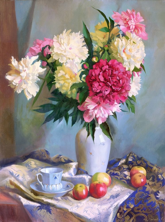 Picture of PEONIES AND APPLES