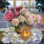 Picture of PEONIES AND LANTERN