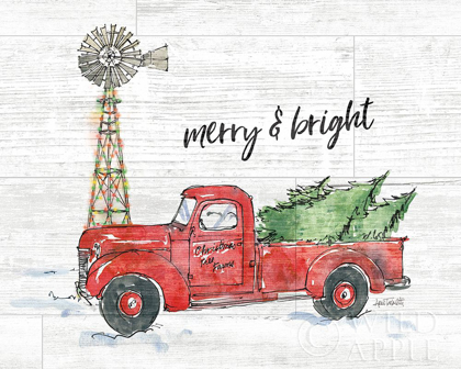 Picture of COUNTRY CHRISTMAS IV MERRY AND BRIGHT SHIPLAP CROP